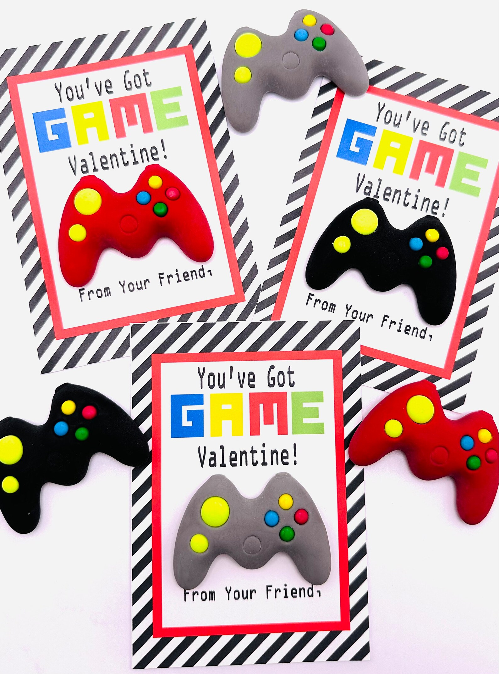 PRINT YOUR OWN You've Got Game Valentine's Day Treat Tags Cards Digital ...