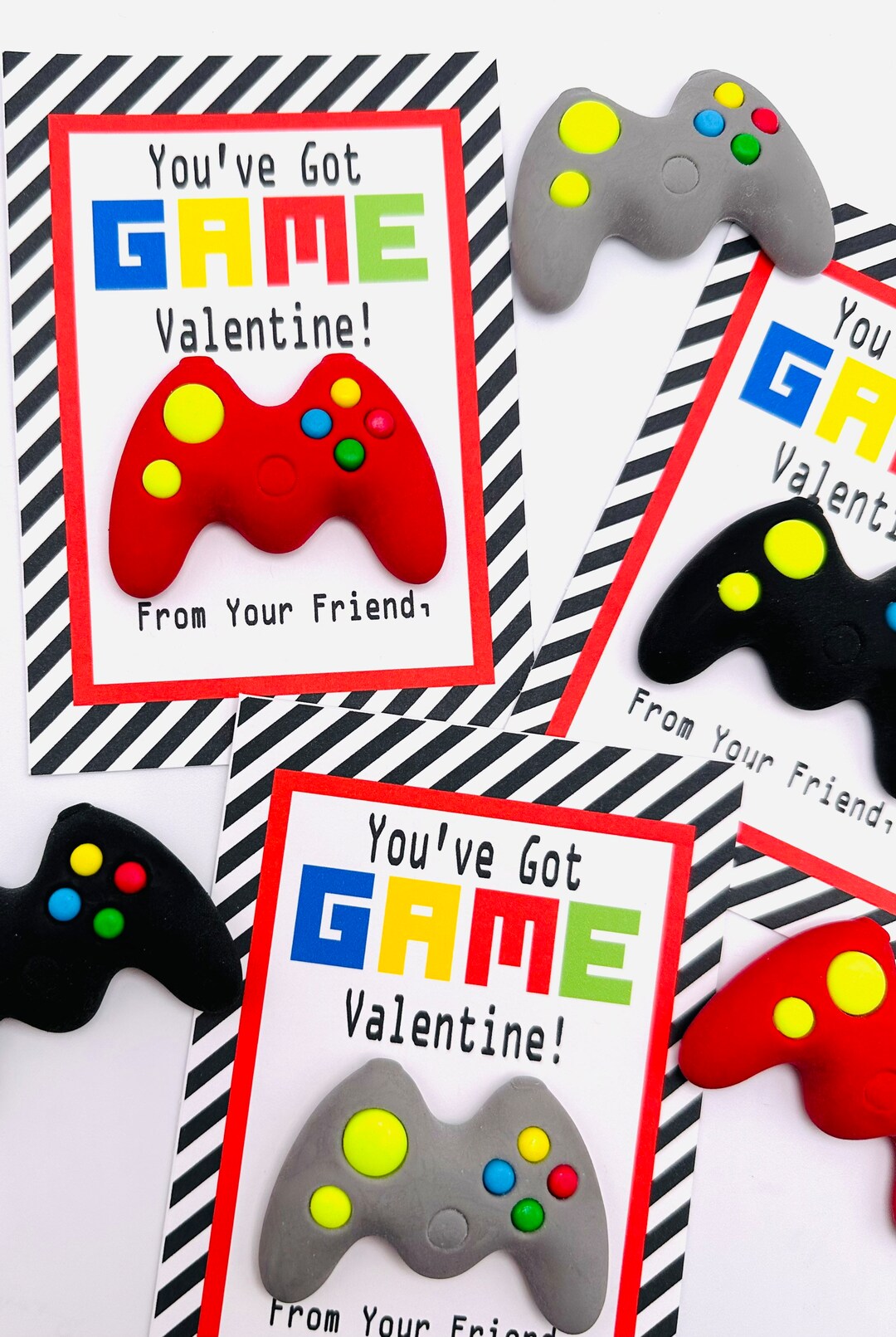 PRINT YOUR OWN You've Got Game Valentine's Day Treat Tags Cards Digital ...