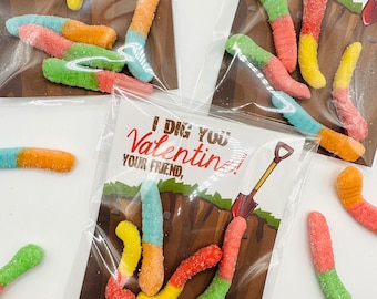 IMPRIMA SUS PROPIAS etiquetas imprimibles para el Día de San Valentín de Dig You Class para niños Descarga digital
