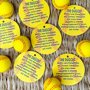 PRINT YOUR OWN Instant Download Softball Treat Bag Favor Tags