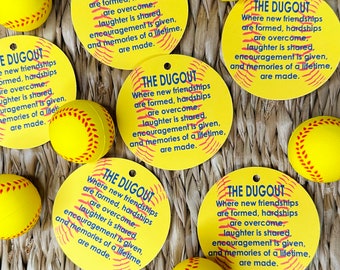 PRINT YOUR OWN Instant Download Softball Treat Bag Favor Tags