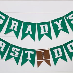 Verjaardagsbanner voetbal: feestdecoratie gamedag
