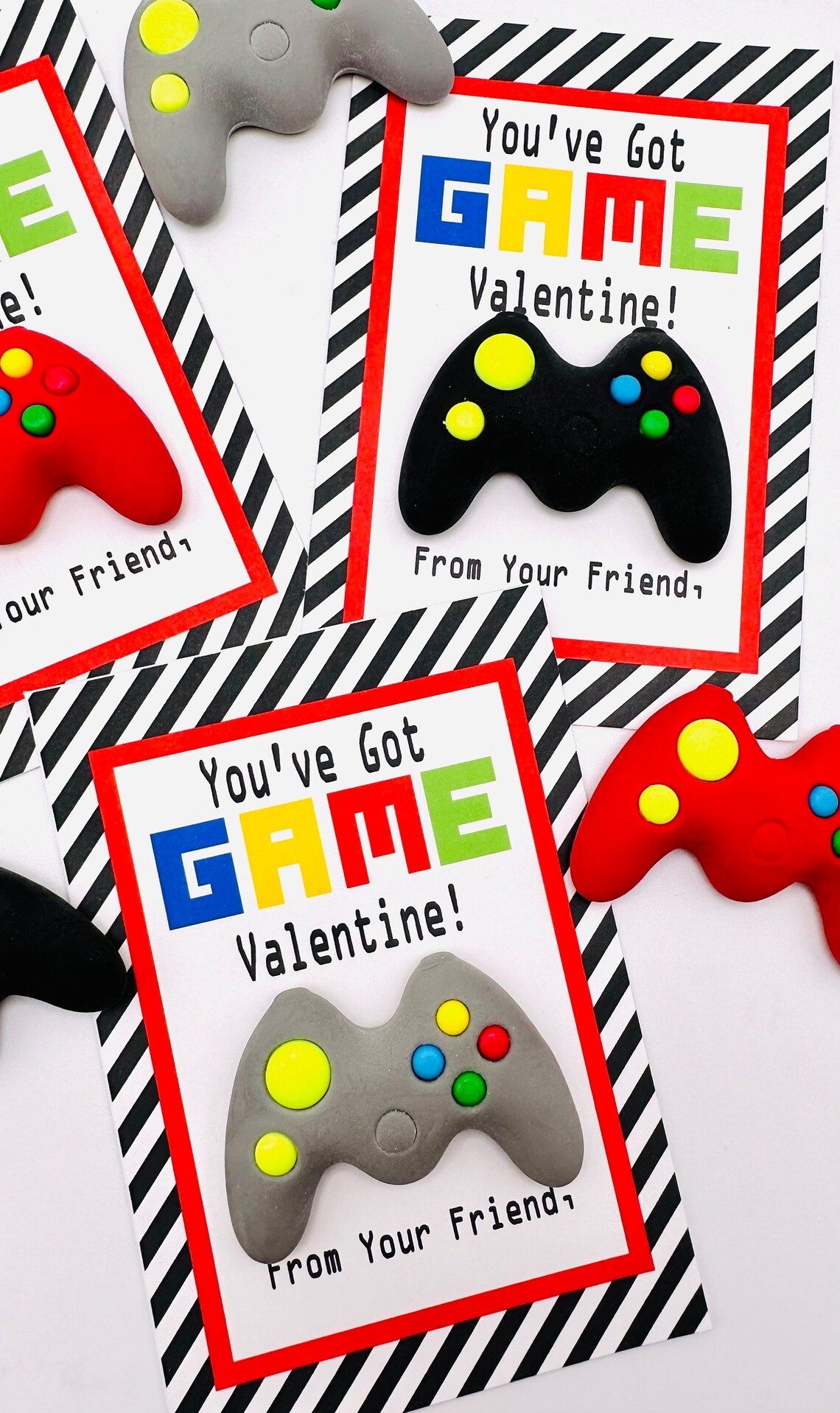 PRINT YOUR OWN You've Got Game Valentine's Day Treat Tags Cards Digital ...