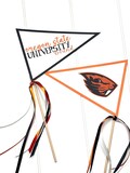 COLLEGE BOUND GRADUATION Centerpiece Pennant Flag Choose Your School, Colors, and Mascot
