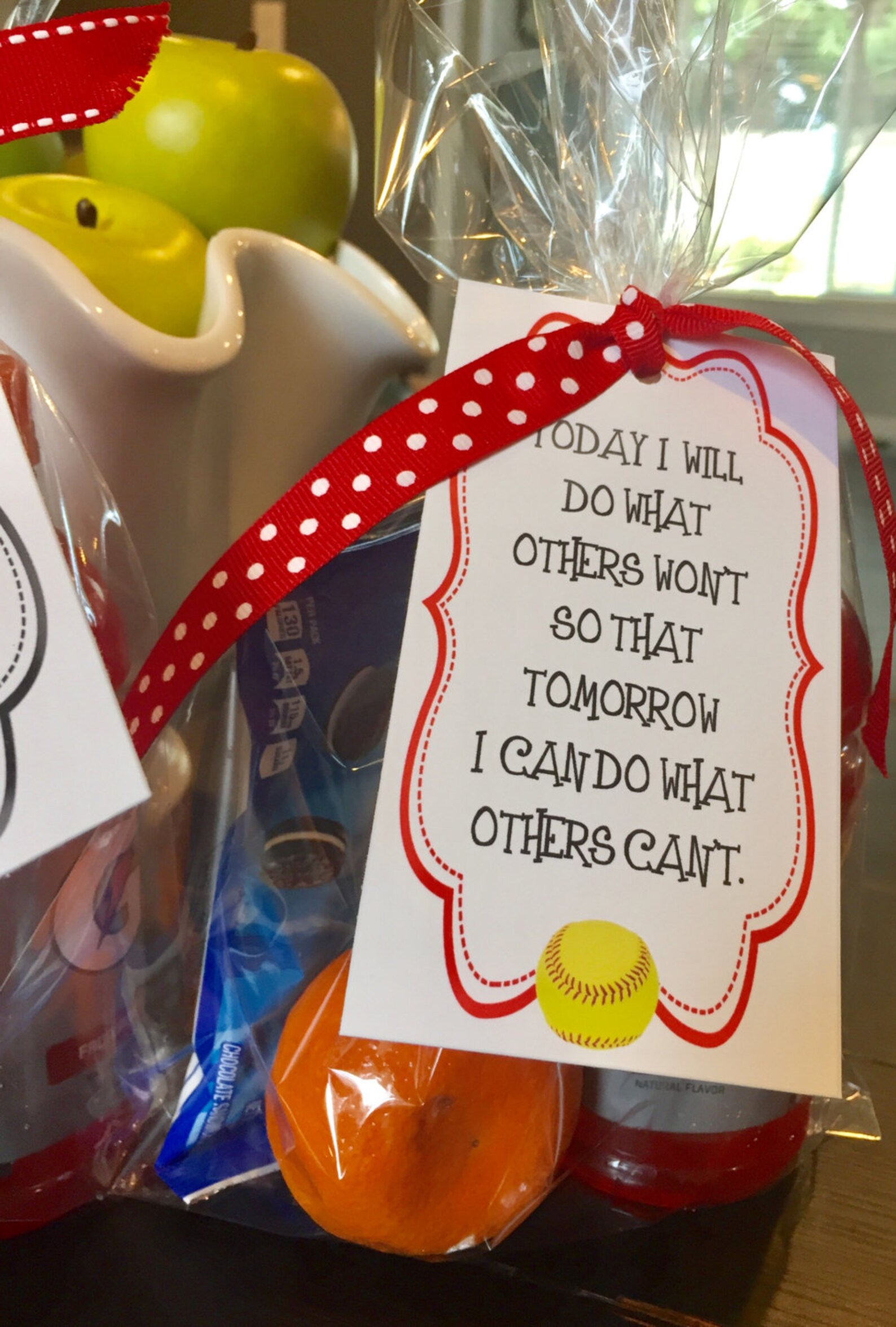 SOFTBALL Treat Bag Favor Tags set of 12 Etsy