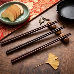 Natural Rosewood Cooking Chopsticks – Long Chopsticks, Handmade Wooden Kitchen Chopsticks