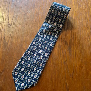 Bold Pattern Vintage Tie | 1980s "Rivals" Style