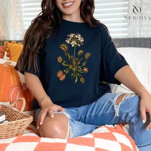 Köttätande växter Vintage botanisk t-shirt