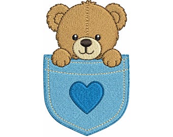 Teddybär Stickdatei, Teddy Bär Stickdatei, Stickdatei für Kinderzimmer, Geschenk zur Geburt oder Babyparty