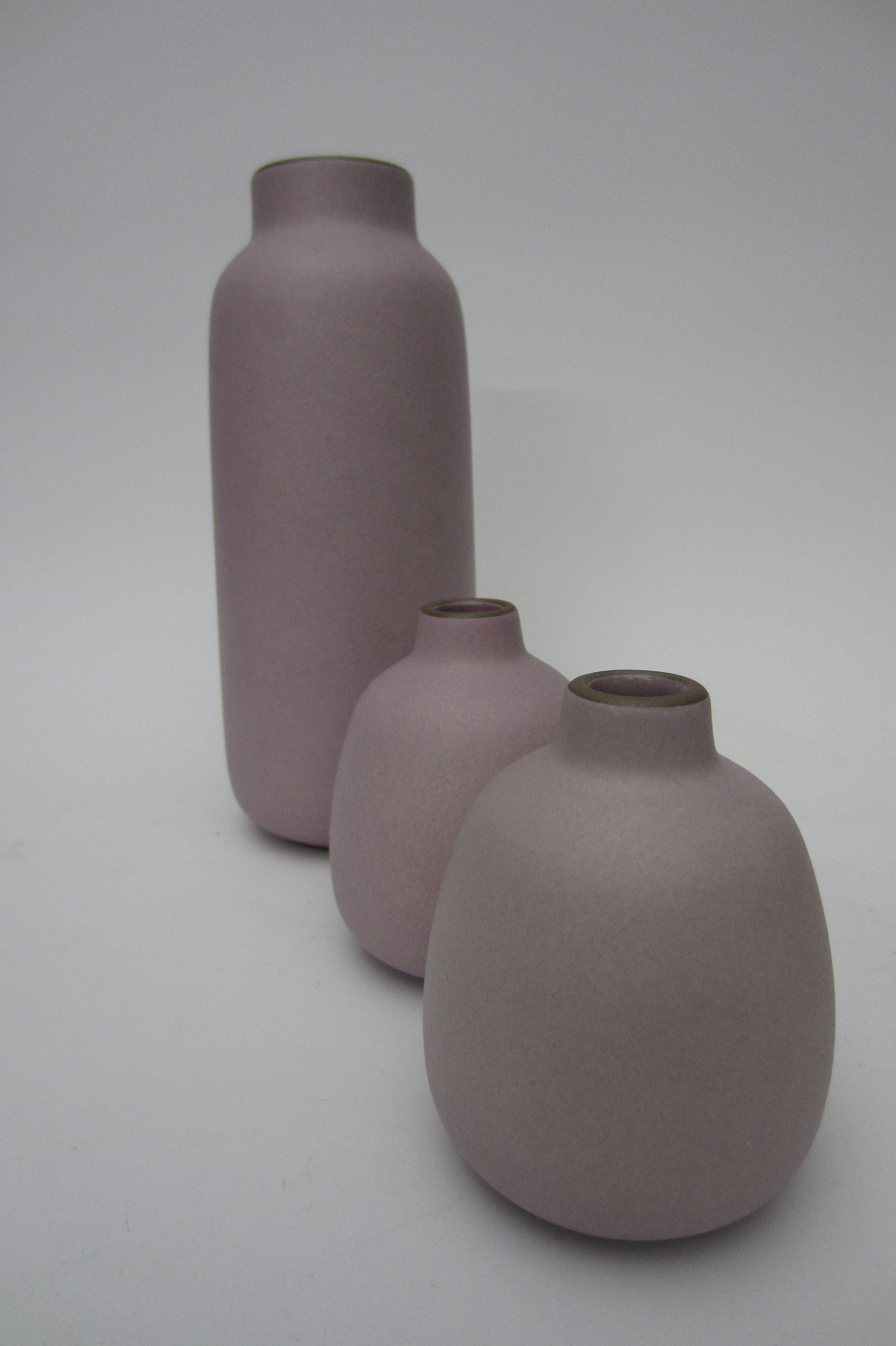 3 Signed Edith Heath Ceramic Pottery Ikebana Bud Posey Vase Etsy