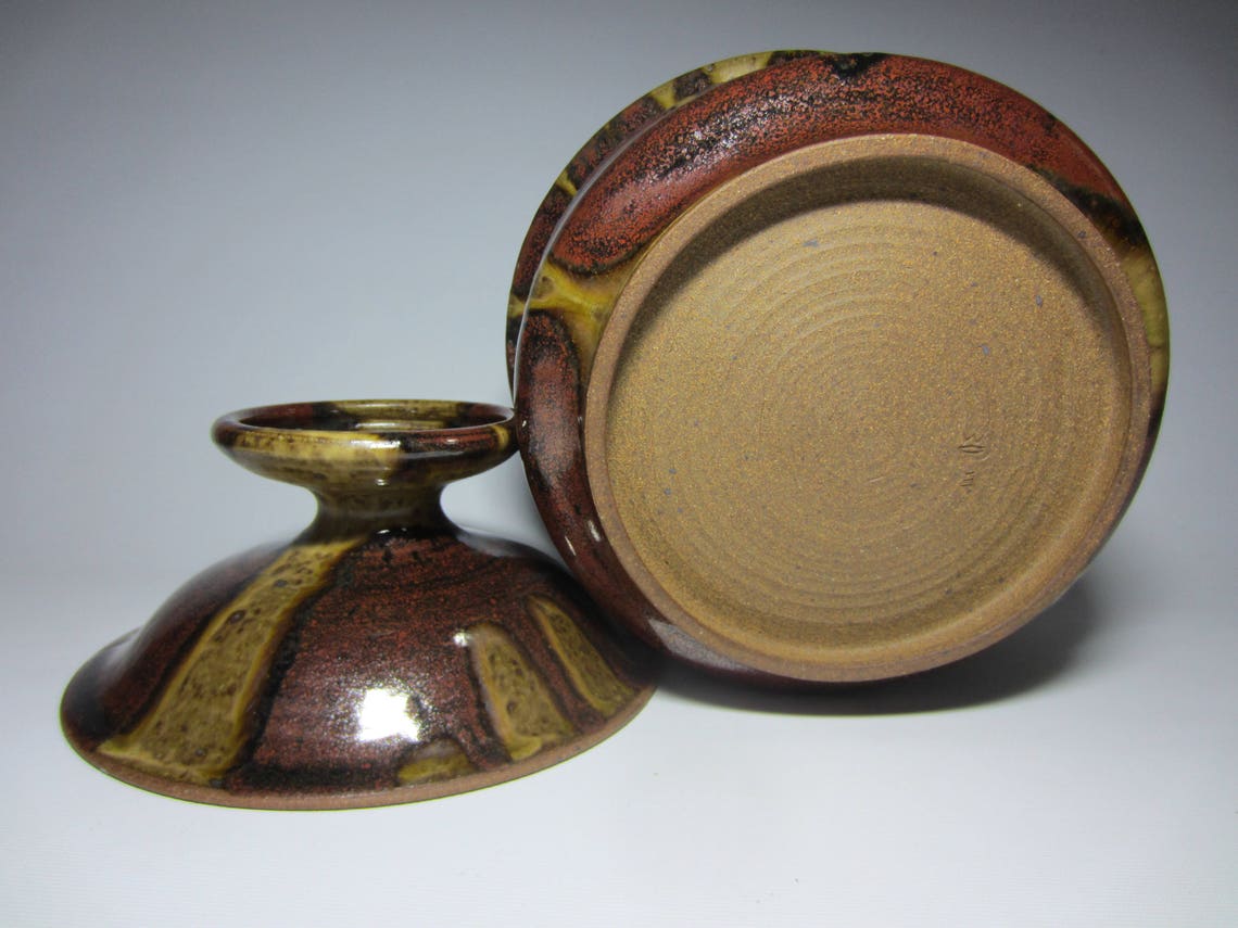 San Diego Pottery Artist Wayne Chapman Drip Glazed Large Etsy