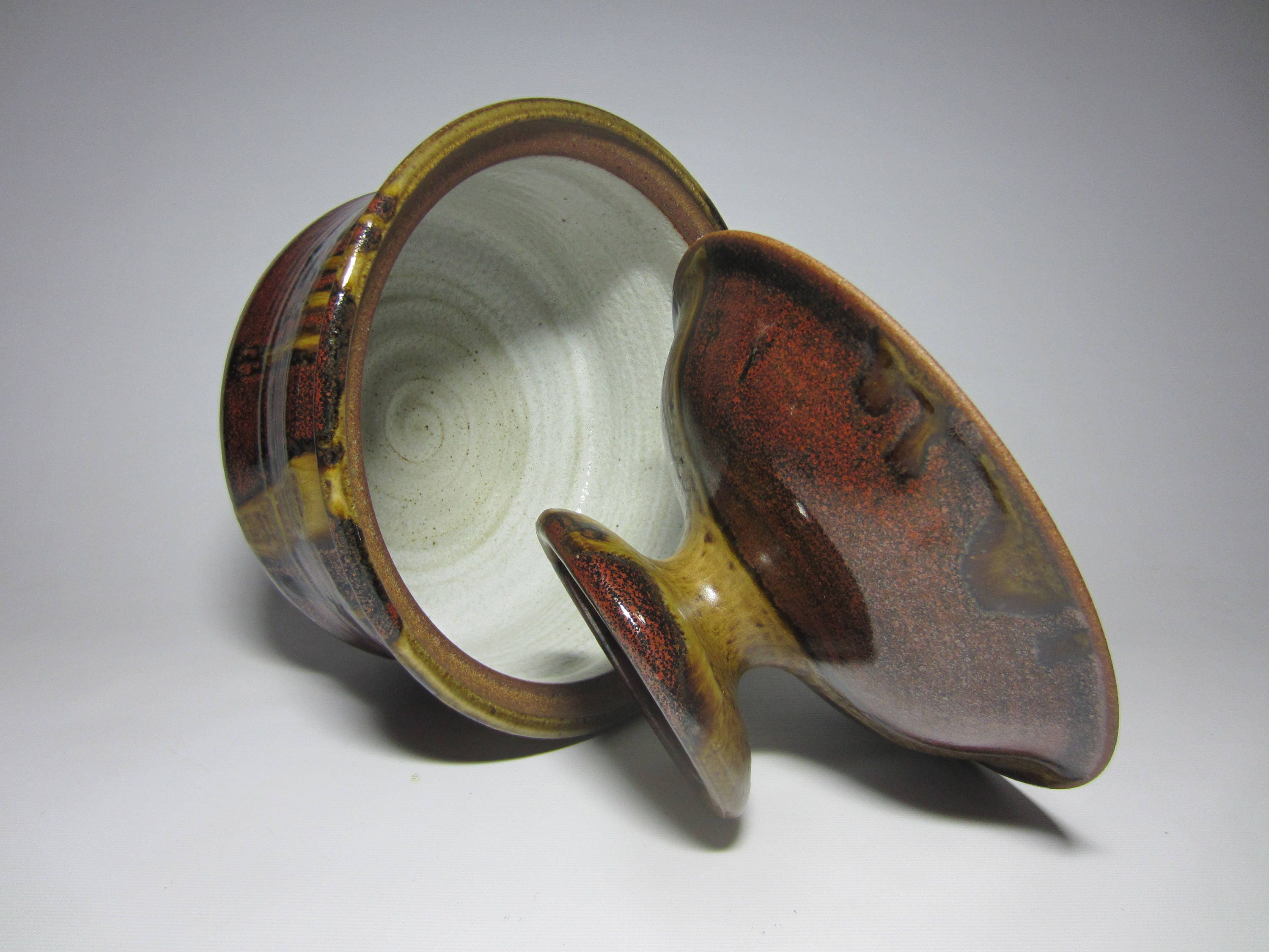 San Diego Pottery Artist Wayne Chapman Drip Glazed Large Etsy