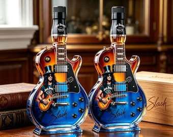 Guitar Shaped Whiskey Decanter, Rock Roll Bourbon Bottle, Father’s Day Gift for Music Lovers