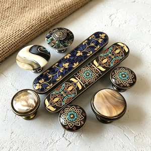 Drawer Pull Handles, Solid Copper Cabinet Door Hardware, Elegant New Chinese Style Wardrobe Pulls, Home Renovation Accessories