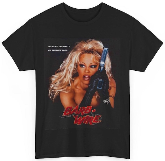 Barb Wire T Shirt- Pam Anderson - 90's Action Movie Classic Retro