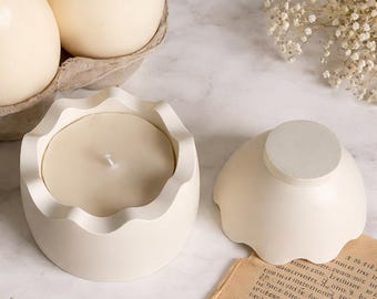 Minimalistische kaarsenpot