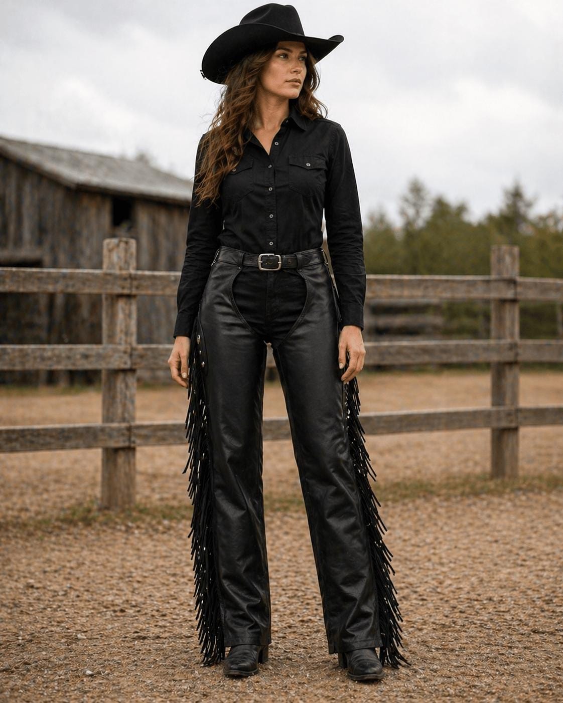 Black Western Pants - Etsy