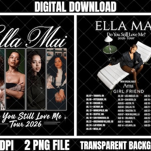Ella Mai Do you Still Love Me Tour PNG: Konsert 2026 Digital (Digital Nedladdning)
