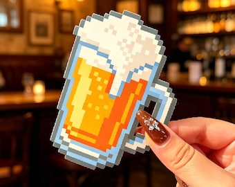 ビールピッチャーのパーラービーズパターン | パブドリンクのピクセルアート