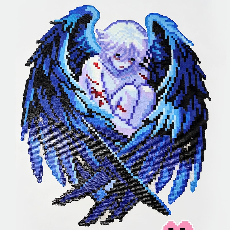 Angel Pixel Art - Etsy