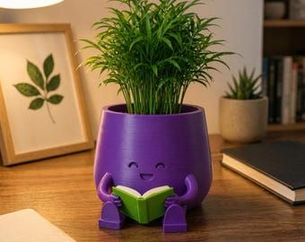 Maceta imprimible en 3D, maceta minimalista para suculentas, decoración de escritorio (descarga STL)