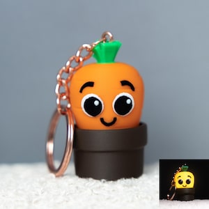 Dioda LED aktywowana ruchem | Brelok Carrot | Wymienna bateria