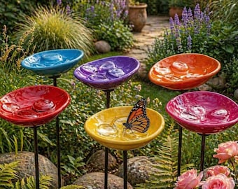 Estación de riego creativa para insectos y flores, bebedero para abejas y mariposas, decoración de jardín, regalo para inauguración de casa al aire libre