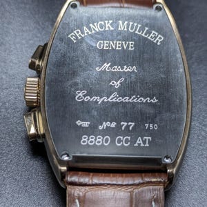 Vintage FRANCK MULLER GENEVE Chrono graph with date indicator Men's Watch silver Dial men's watch free shipping image 7