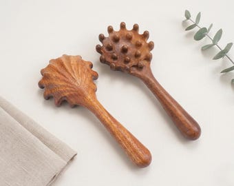 Wooden Scalp Massager Brush, Natural Hair and Scalp Massage Tool for Stress Relie