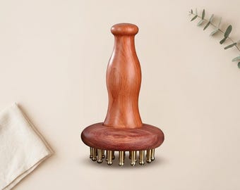29 Teeth Copper Massage Comb, Brass Gua Sha Scalp and Body Massager