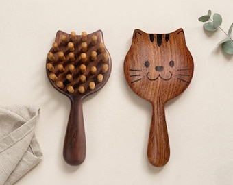 Wooden Scalp Massager Comb, Ergonomic Head Massage Tool for Daily Hair Care