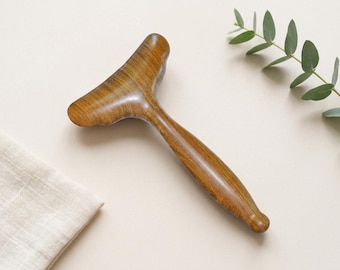 Wood Lymphatic Drainage Massager 6.1x3.5 Inch, Body Gua Sha Massage Tool