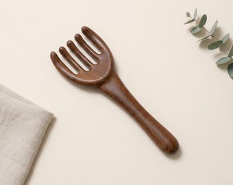 Sandalwood Scalp Massager Comb, Wooden Gua Sha Massage Tool
