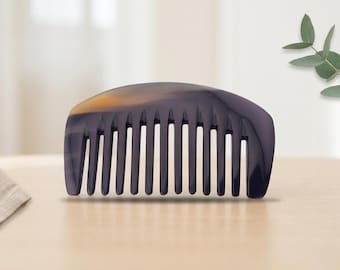Buffalo Horn Wide Tooth Comb – Anti-Static – For Men and Women – Beard and Hair Detangling