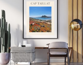 Impresión Cap Taillat, Arte de pared Ramatuelle, Fotografía de la Riviera Francesa (Descarga digital)