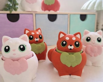 Pastel Cat Clicker Fidget Toy – 3D Printed Sensory Desk Collectible