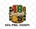 Juneteenth 1865 PNG, Black Woman, African American Pride, History Culture (Digital Download product logo