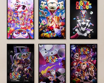Das Ämäzïng Dïgïtal Cïrcüs Poster, Anime-Wandbild, Leinwanddruck, ungerahmte Anime-Wanddekoration, Schlafzimmerdekoration, Geschenk für Anime-Fans