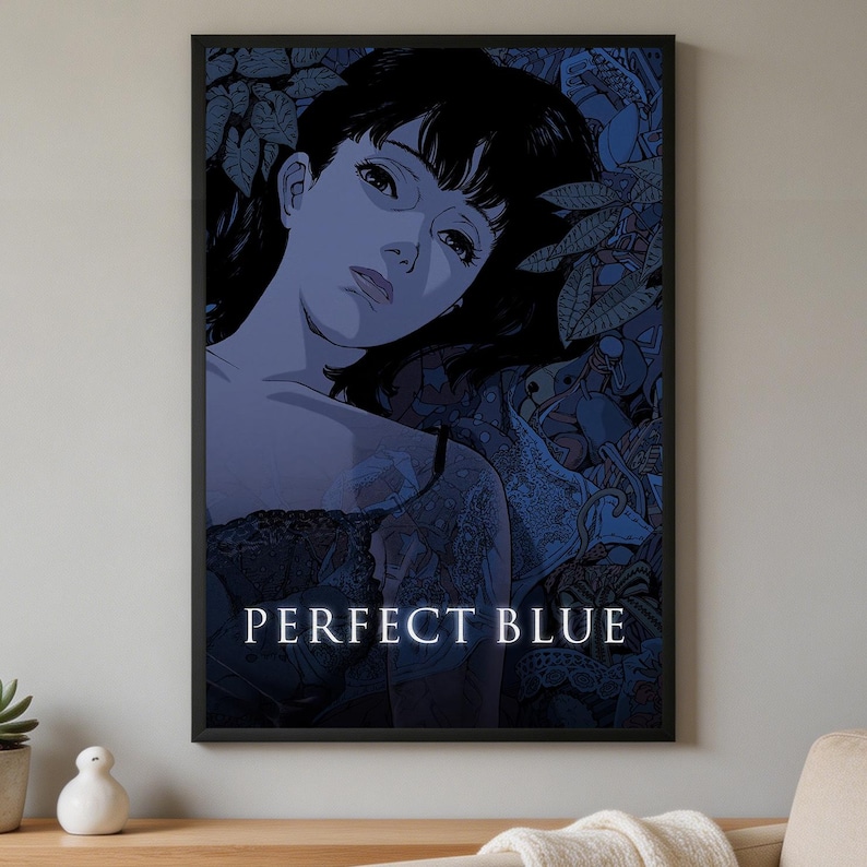 Perfect Blue Poster, Anime Wandkunst Dekor, Leinwanddruck, ungerahmt Anime Wanddekor, Schlafzimmerdekoration, Geschenk für Anime Fans 3