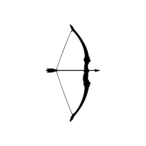 Bow and Arrow Svg | Png | Dxf | Eps | Jpeg | Archery Clipart | Arrow Cricut File | Silhouette | Hunting | 300 DPI | Instant Download