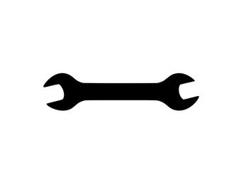 Llave inglesa SVG / PNG / DXF / EPS / JPEG / Llave inglesa / Clip art de llave inglesa / Herramienta / Mecánico / Icono de herramienta manual / 300 DPI / Descarga instantánea