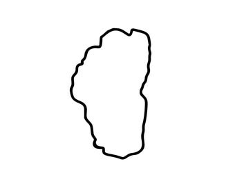 Lago Tahoe / SVG / PNG / DXF / EPS / JPEG / Mapa del Lago Tahoe (imágenes prediseñadas) / Contorno del lago / Tahoe / Lago de montaña / 300 DPI / Descarga instantánea