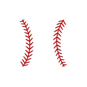 Baseball Stitches Svg | Png | Dxf | Eps | Jpeg | Baseball Seam Clipart | Sports Cricut File | Baseball Laces | 300 DPI | Instant Download