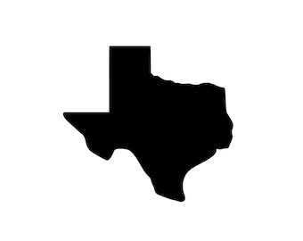 Texaanse silhouet | Svg | png | Dxf | Eps | Jpeg-bestand | Texas kaart clipart | Staat | Cricut |  Lone Star State | 300 dpi | Direct downloaden