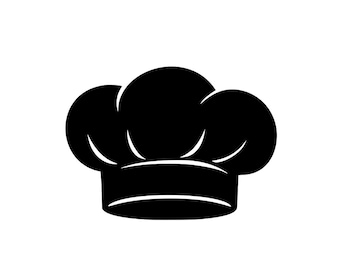 Koksmuts Svg | png | Dxf | Eps | Jpeg-bestand | Clipart chef-kokmuts | Cricut-bestand koken | Bakkershoed | Keukenpictogram | 300 dpi | Direct downloaden