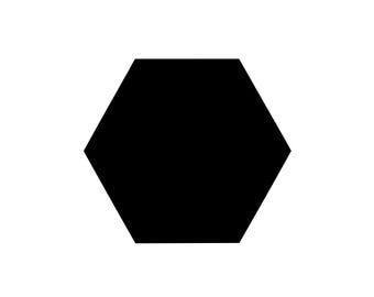 Hexágono SVG / PNG / DXF / EPS / JPEG / Imágenes prediseñadas de hexágono / Archivo Cricut de forma geométrica / Silueta de hexágono / 300 DPI / Descarga instantánea