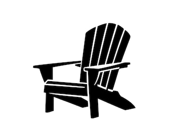 Adirondack Chair Svg | Png | Dxf | Eps | Jpeg | Outdoor Chair Clipart | Patio Furniture | Rustic Chair | 300 DPI | Instant Download