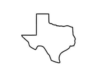 Contorno de Texas / SVG / PNG / DXF / EPS / JPEG / Imágenes prediseñadas de mapa de Texas / Estado / Contorno / Cricut Lone Star State / 300 DPI / Descarga instantánea