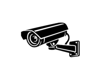 Cámara de CCTV SVG / PNG / DXF / EPS / JPEG / Imágenes prediseñadas de cámara de seguridad / Archivo Cricut de vigilancia / Diseño de seguridad / 300 DPI / Descarga instantánea