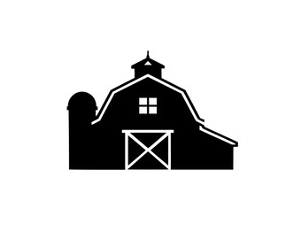 Granero / SVG / PNG / DXF / EPS / Imágenes prediseñadas de granero / Archivo Cricut campestre / Granero rústico / Diseño de granja / 300 DPI / Descarga instantánea